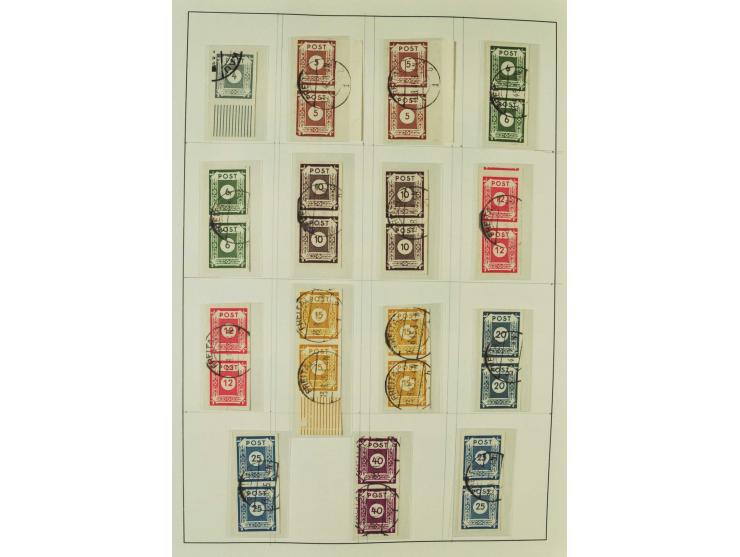1945/49, postfrische, ungebrauchte und gestempelte Sammlung mit u.a. Mi.-Nr. 41, 80X, 150-55X, Bl.5X+Y, 6 etc., teils Neugumm
