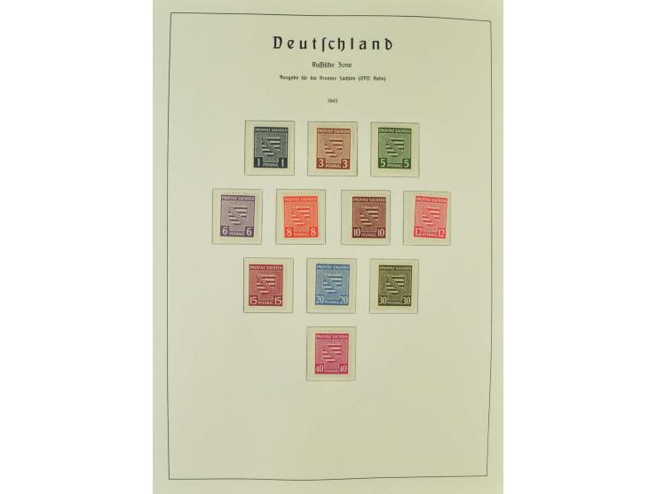 1945/49, postfrische, ungebrauchte und gestempelte Sammlung mit u.a. Mi.-Nr. 41, 80X, 150-55X, Bl.5X+Y, 6 etc., teils Neugumm
