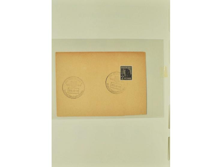 1945/49, postfrische, ungebrauchte und gestempelte Sammlung mit u.a. Mi.-Nr. 41, 80X, 150-55X, Bl.5X+Y, 6 etc., teils Neugumm
