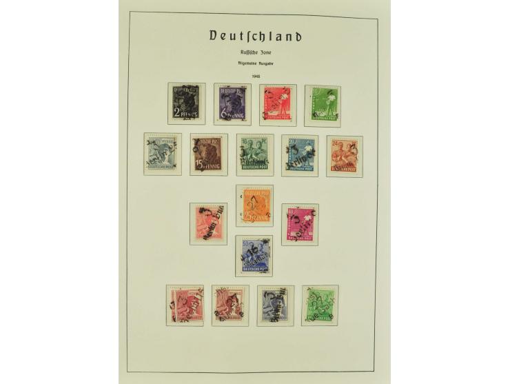 1945/49, postfrische, ungebrauchte und gestempelte Sammlung mit u.a. Mi.-Nr. 41, 80X, 150-55X, Bl.5X+Y, 6 etc., teils Neugumm