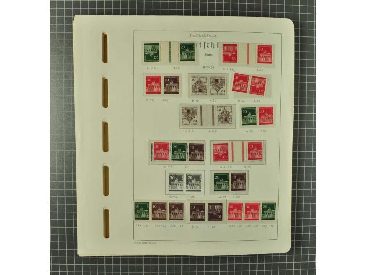 1948/1990 postfrische, ungebrauchte und gestempelte Partie, dabei zwei kpl. postfrische Sammlungen, alles mehrfach mit u.a. M