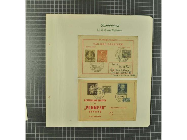 1948/1990 postfrische, ungebrauchte und gestempelte Partie, dabei zwei kpl. postfrische Sammlungen, alles mehrfach mit u.a. M