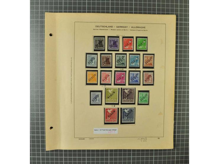 1948/1990 postfrische, ungebrauchte und gestempelte Partie, dabei zwei kpl. postfrische Sammlungen, alles mehrfach mit u.a. M