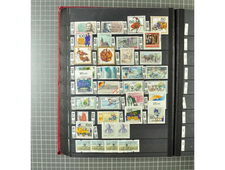 1948/1990 postfrische, ungebrauchte und gestempelte Partie, dabei zwei kpl. postfrische Sammlungen, alles mehrfach mit u.a. M