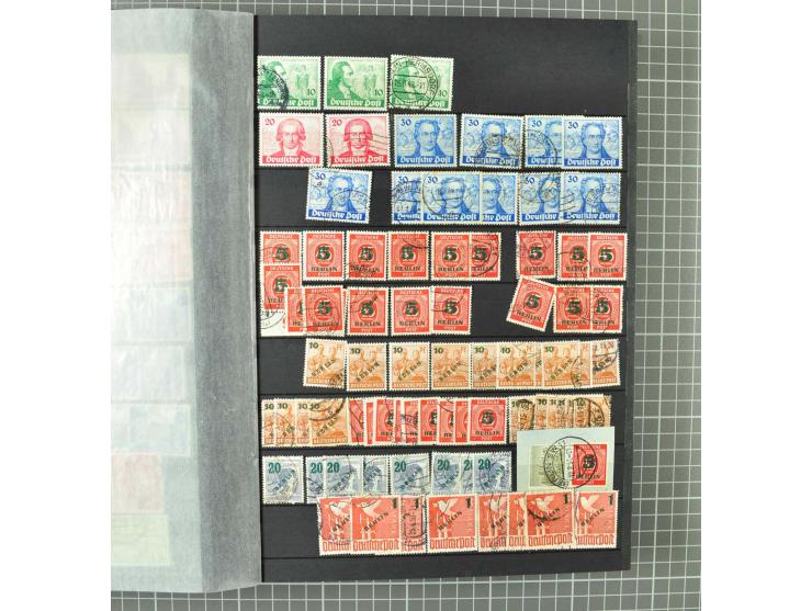 1948/1990 postfrische, ungebrauchte und gestempelte Partie, dabei zwei kpl. postfrische Sammlungen, alles mehrfach mit u.a. M