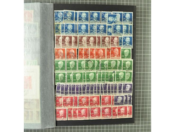 1948/1990 postfrische, ungebrauchte und gestempelte Partie, dabei zwei kpl. postfrische Sammlungen, alles mehrfach mit u.a. M