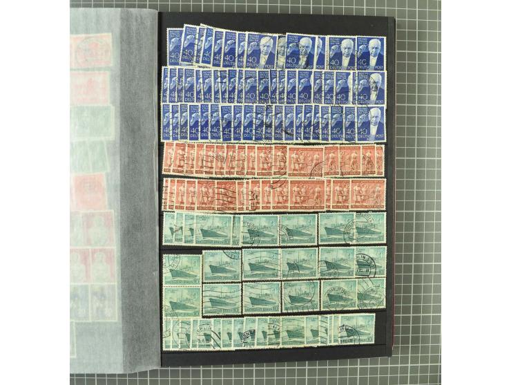 1948/1990 postfrische, ungebrauchte und gestempelte Partie, dabei zwei kpl. postfrische Sammlungen, alles mehrfach mit u.a. M