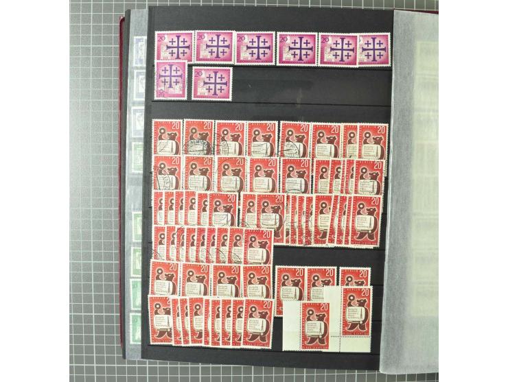 1948/1990 postfrische, ungebrauchte und gestempelte Partie, dabei zwei kpl. postfrische Sammlungen, alles mehrfach mit u.a. M