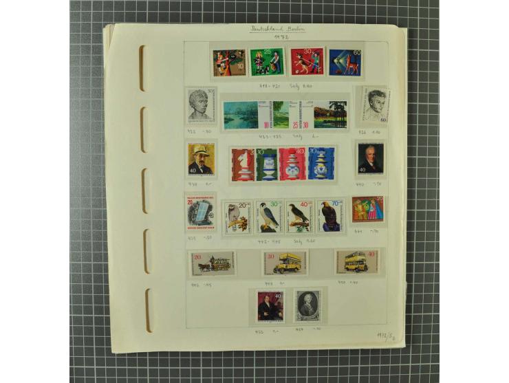 1948/1990 postfrische, ungebrauchte und gestempelte Partie, dabei zwei kpl. postfrische Sammlungen, alles mehrfach mit u.a. M