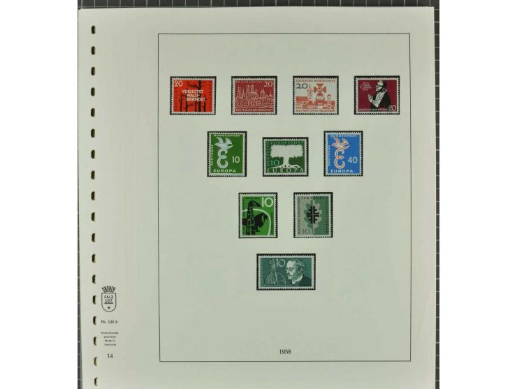 1949/2000 postfrische, ungebrauchte und gestempelte Partie, dabei Posthorn postfrisch sign. Schlegel BPP sowie einmal ungebra