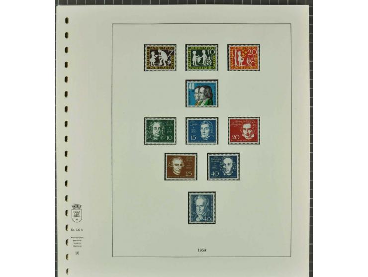 1949/2000 postfrische, ungebrauchte und gestempelte Partie, dabei Posthorn postfrisch sign. Schlegel BPP sowie einmal ungebra