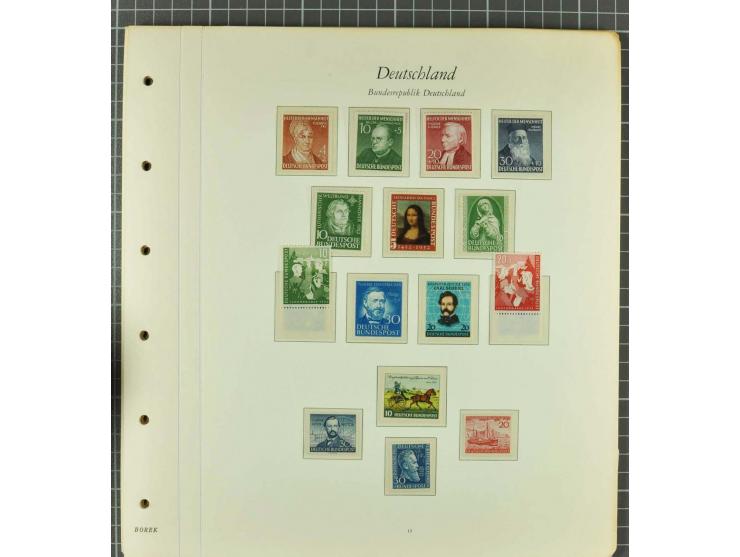 1949/2000 postfrische, ungebrauchte und gestempelte Partie, dabei Posthorn postfrisch sign. Schlegel BPP sowie einmal ungebra