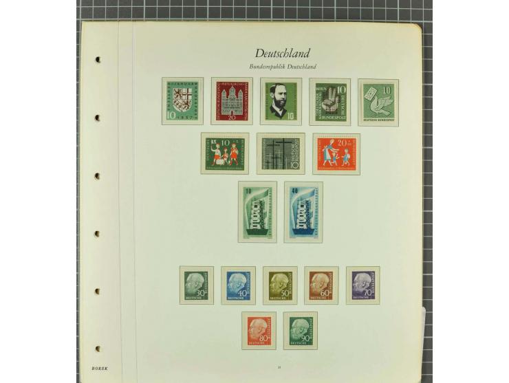 1949/2000 postfrische, ungebrauchte und gestempelte Partie, dabei Posthorn postfrisch sign. Schlegel BPP sowie einmal ungebra