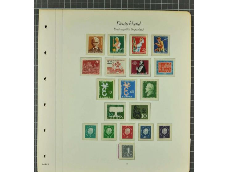 1949/2000 postfrische, ungebrauchte und gestempelte Partie, dabei Posthorn postfrisch sign. Schlegel BPP sowie einmal ungebra