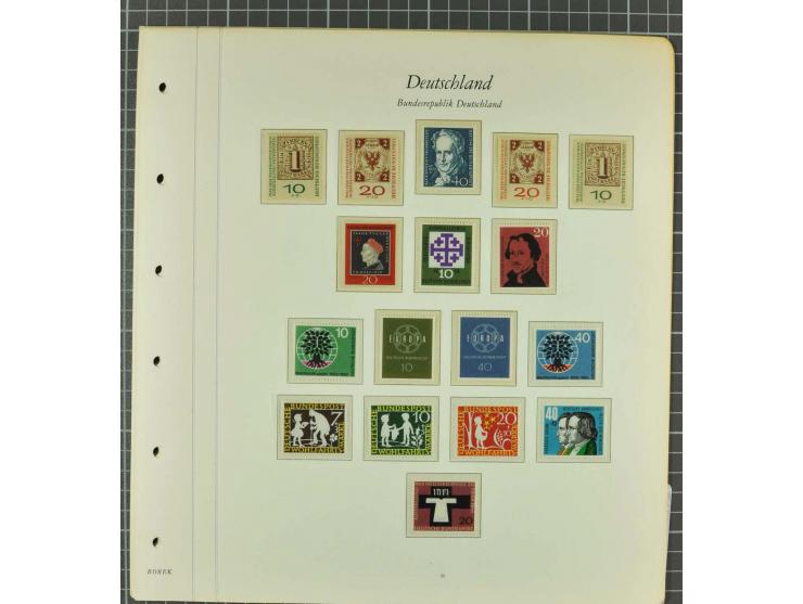 1949/2000 postfrische, ungebrauchte und gestempelte Partie, dabei Posthorn postfrisch sign. Schlegel BPP sowie einmal ungebra