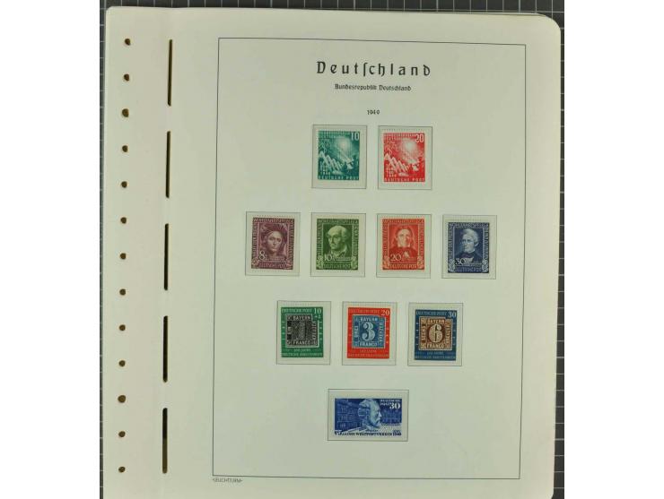 1949/2000 postfrische, ungebrauchte und gestempelte Partie, dabei Posthorn postfrisch sign. Schlegel BPP sowie einmal ungebra