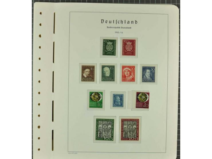 1949/2000 postfrische, ungebrauchte und gestempelte Partie, dabei Posthorn postfrisch sign. Schlegel BPP sowie einmal ungebra