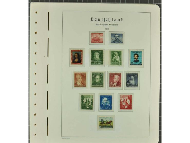 1949/2000 postfrische, ungebrauchte und gestempelte Partie, dabei Posthorn postfrisch sign. Schlegel BPP sowie einmal ungebra