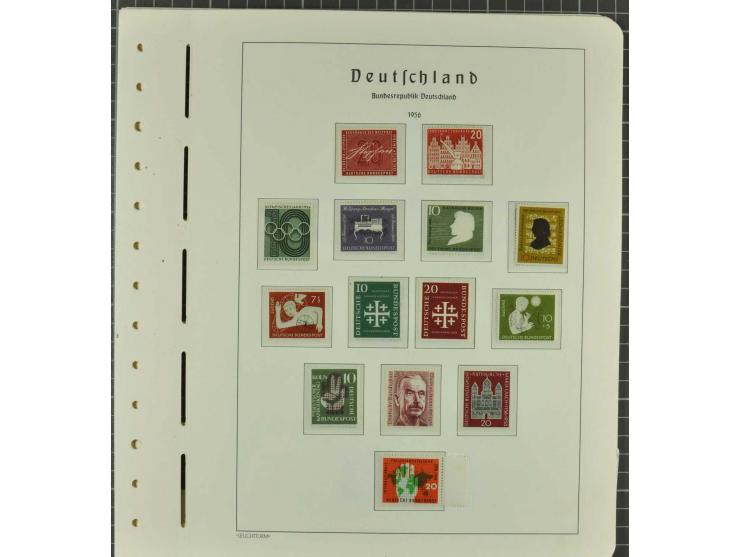 1949/2000 postfrische, ungebrauchte und gestempelte Partie, dabei Posthorn postfrisch sign. Schlegel BPP sowie einmal ungebra