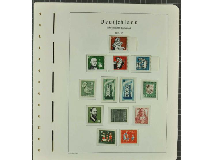 1949/2000 postfrische, ungebrauchte und gestempelte Partie, dabei Posthorn postfrisch sign. Schlegel BPP sowie einmal ungebra