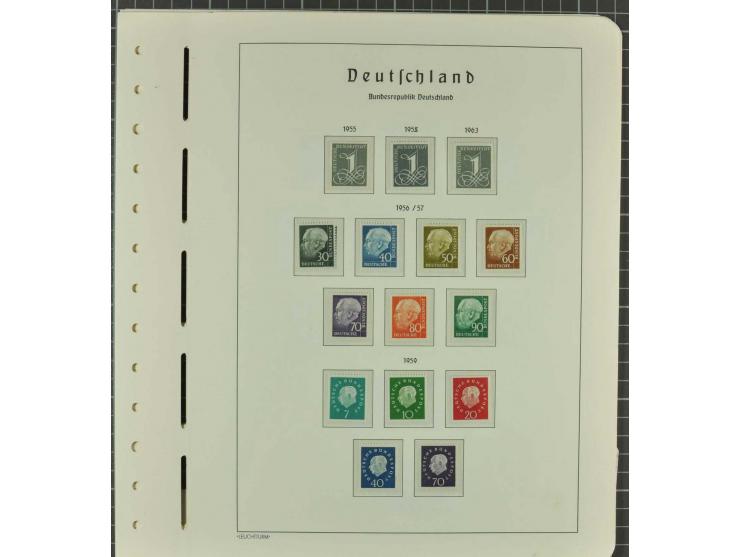 1949/2000 postfrische, ungebrauchte und gestempelte Partie, dabei Posthorn postfrisch sign. Schlegel BPP sowie einmal ungebra