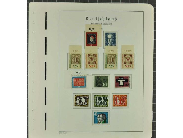 1949/2000 postfrische, ungebrauchte und gestempelte Partie, dabei Posthorn postfrisch sign. Schlegel BPP sowie einmal ungebra