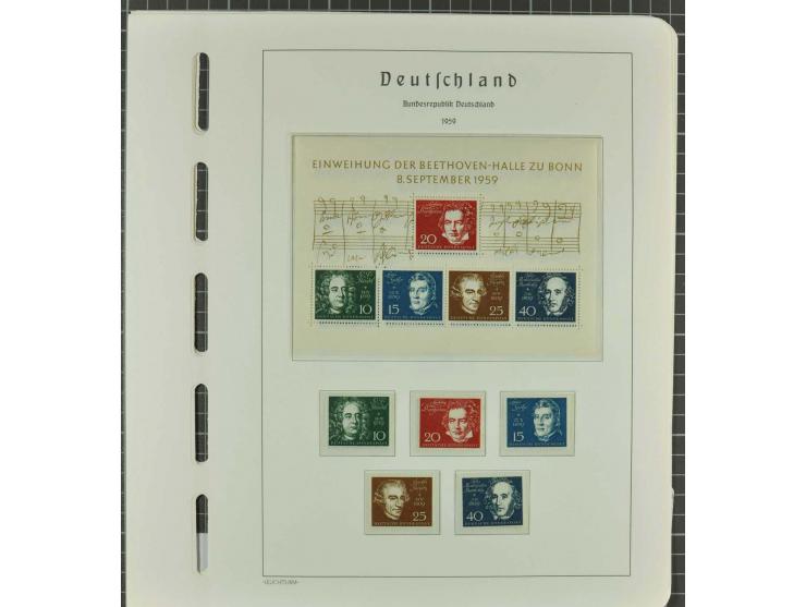 1949/2000 postfrische, ungebrauchte und gestempelte Partie, dabei Posthorn postfrisch sign. Schlegel BPP sowie einmal ungebra