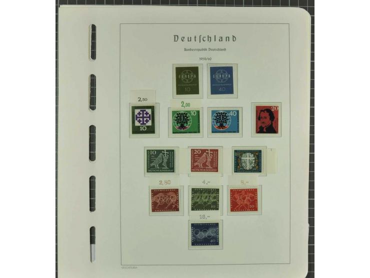 1949/2000 postfrische, ungebrauchte und gestempelte Partie, dabei Posthorn postfrisch sign. Schlegel BPP sowie einmal ungebra