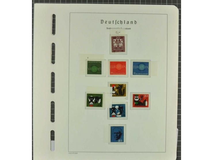 1949/2000 postfrische, ungebrauchte und gestempelte Partie, dabei Posthorn postfrisch sign. Schlegel BPP sowie einmal ungebra