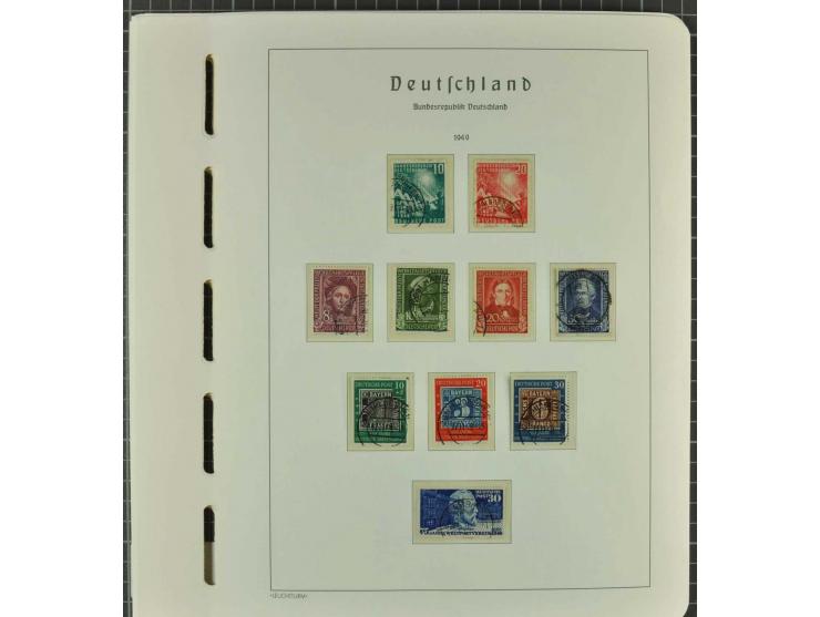 1949/2000 postfrische, ungebrauchte und gestempelte Partie, dabei Posthorn postfrisch sign. Schlegel BPP sowie einmal ungebra