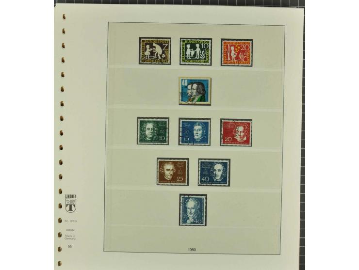 1949/2000 postfrische, ungebrauchte und gestempelte Partie, dabei Posthorn postfrisch sign. Schlegel BPP sowie einmal ungebra