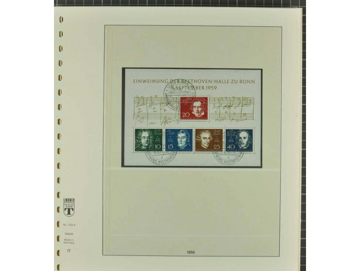 1949/2000 postfrische, ungebrauchte und gestempelte Partie, dabei Posthorn postfrisch sign. Schlegel BPP sowie einmal ungebra