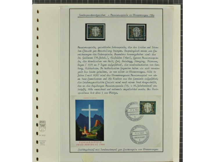 1949/2000 postfrische, ungebrauchte und gestempelte Partie, dabei Posthorn postfrisch sign. Schlegel BPP sowie einmal ungebra