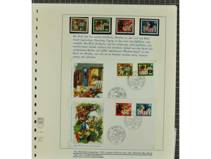 1949/2000 postfrische, ungebrauchte und gestempelte Partie, dabei Posthorn postfrisch sign. Schlegel BPP sowie einmal ungebra