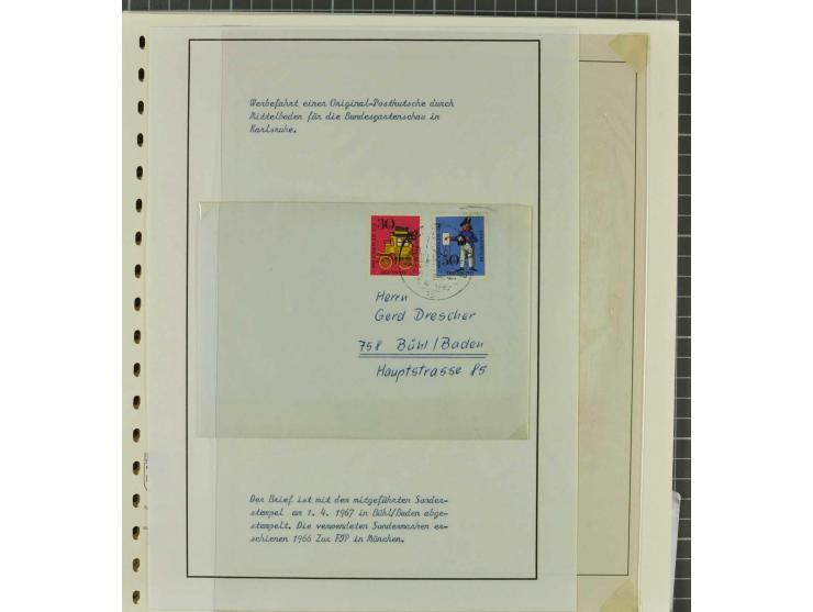 1949/2000 postfrische, ungebrauchte und gestempelte Partie, dabei Posthorn postfrisch sign. Schlegel BPP sowie einmal ungebra