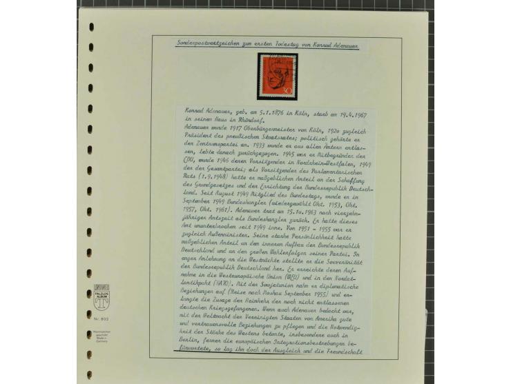 1949/2000 postfrische, ungebrauchte und gestempelte Partie, dabei Posthorn postfrisch sign. Schlegel BPP sowie einmal ungebra
