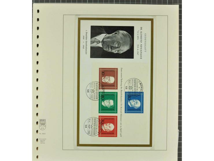 1949/2000 postfrische, ungebrauchte und gestempelte Partie, dabei Posthorn postfrisch sign. Schlegel BPP sowie einmal ungebra