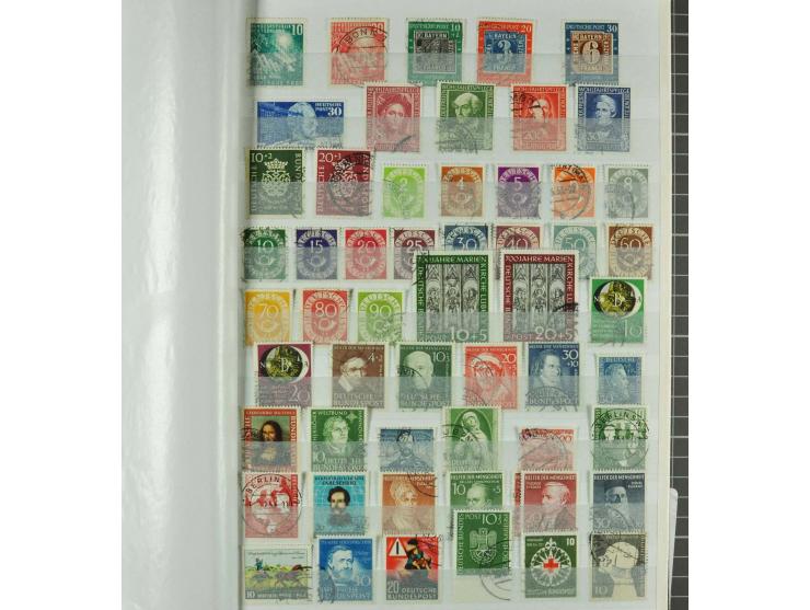 1949/2000 postfrische, ungebrauchte und gestempelte Partie, dabei Posthorn postfrisch sign. Schlegel BPP sowie einmal ungebra