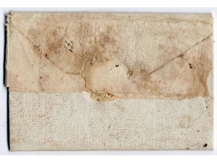 "K.W. ARMEECORPS", L1 sauber auf kpl. Brief 1817 von Oberbronn im Elsaß nach Crailsheim; in der Innenfaltung mit kleinen Lage