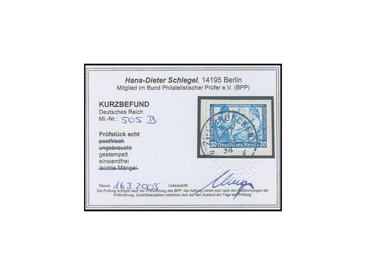 1933, Wagner 3-40 Pfg. kpl., einheitlich gestempelt "ZWEIBRUECKEN 27 FEB 34" auf Briefstücken, für 20 Pfg. Foto-Kurzbefund Sc