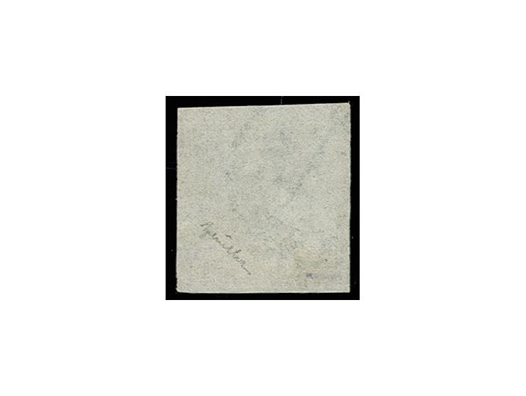 1851, Gelber Merkur 6 Kr., links etwas berührt, sonst voll- bis überrandig, rechts mit Teil der Nebenmarke, sauber entwertet 