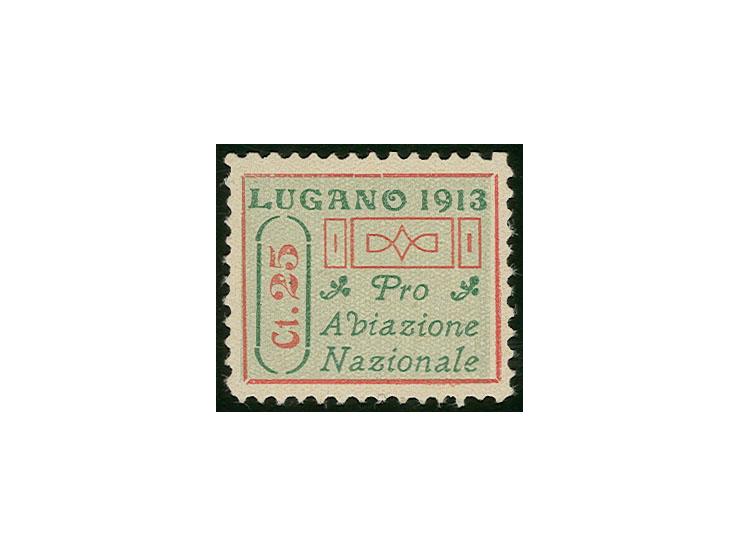 Lugano-Mendrisio 25 C., ungebraucht mit kpl. Originalgummi (minimale Haftstelle), Pracht, sign. (Mi.3.500,-)