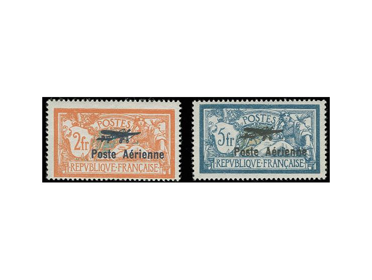 1927,Poste Aérienne 2 fr. et 5 fr. neufs sans charnière, tb (Mi. 650,-)
