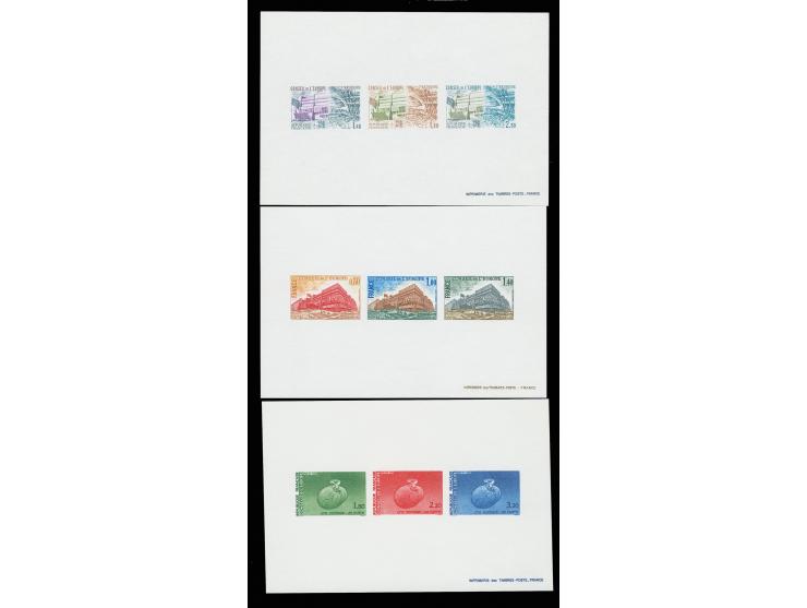 1981,  1,40-2,30 Epreuve Collective en plus les années 1984 und 1985, sans gomme comme émis, superbe (Mi. 27-29 Ep., 34-36 Ep