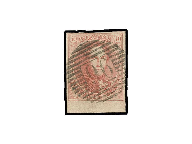 40 c. vermillion, fresh colour,  with bottom margin and good margins on three sides, used with almost centric numeral "96", v