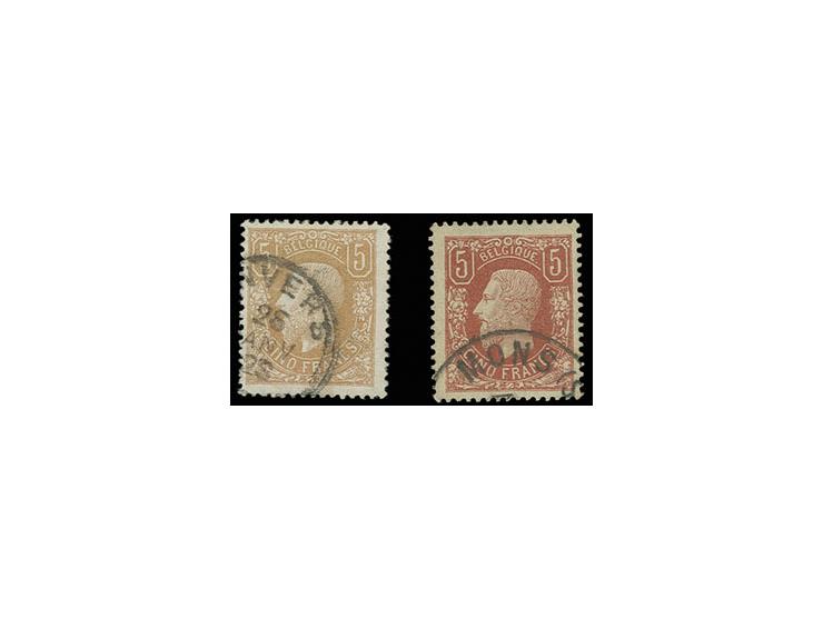 5 fr. yellow-brown and red-brown, used, Sperati forgery, fine, signed in pencil