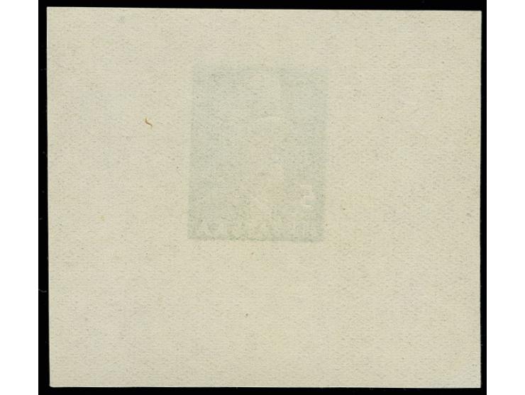 1941, Pavelic 5 k. green, imperforated large die proof, unmounted mint, scarce, certificate Wieneke BPP