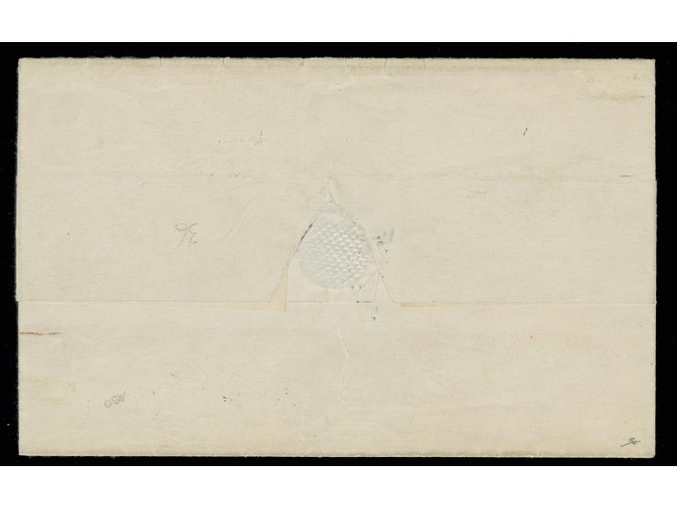 1866, 8 p. on green, 5 single copies, except 1 corner tooth and 2 missing tips all very nicely rouletted, tied by blue clear 