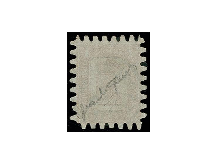 1866, 1 m. yellow-brown, used, Sperati forgery, fine, signed in pencil