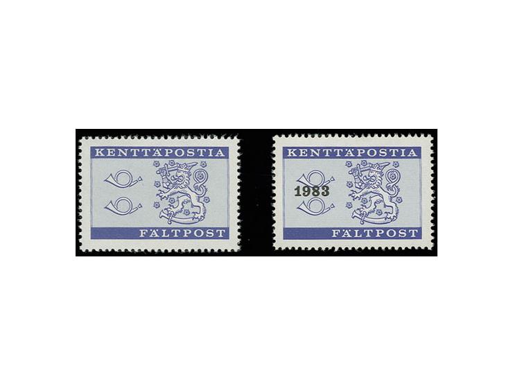 MILITARY POST: 1963, stamps without overprint and 1983, stamp with overprint, unmounted mint